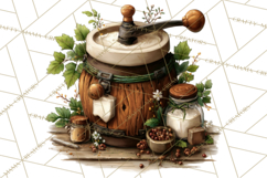 Rustic Homestead Living Clipart | Farm Cabin Png Designs Product Image 3