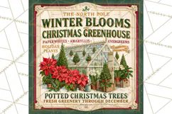 Vintage Christmas Signs PG, Rustic Farmhouse Holiday Sign Product Image 4