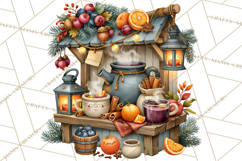 Scandinavian Christmas Market Clipart PNG Illustrations Product Image 4