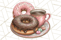 Coffee and Chocolate Clipart PNG Cafe Drinks Dessert Art Product Image 3