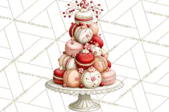 Peppermint Christmas Bakery Clipart PNG, Candy Cane Sweets Product Image 4