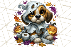 Cute Ghost Dogs And Cats Halloween PNG Clipart Product Image 3