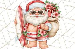 Christmas Characters PNG, Tropical Christmas Clipart Product Image 3