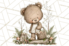 Pacific Northwest Teddy Bear Woodland Clipart Product Image 2
