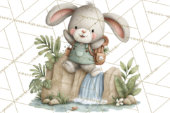 Cute Hiking Woodland Animals Adventure Clipart PNG Product Image 2