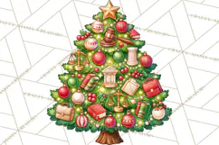 Sports & Occupations Christmas Trees Clipart Product Image 2