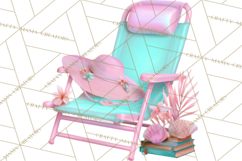 Beach Reading Clipart Coastal Book PNG Graphics Product Image 2