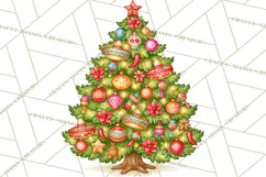 Christmas Tree World Travel Clipart PNG Product Image 4