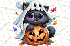 Cute Ghost Dogs And Cats Halloween PNG Clipart Product Image 5