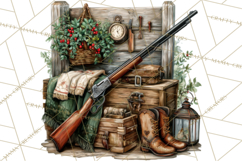 Rustic Homestead Living Clipart | Farm Cabin Png Designs Product Image 4