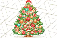 Christmas Tree World Travel Clipart PNG Product Image 5