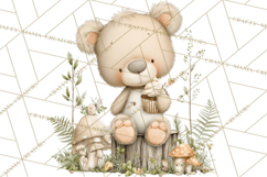 Pacific Northwest Teddy Bear Woodland Clipart Product Image 4