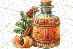 Christmas Cocktail Bar Clipart PNG Elements Product Image 5