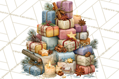 Scandinavian Christmas Market Clipart PNG Illustrations Product Image 5