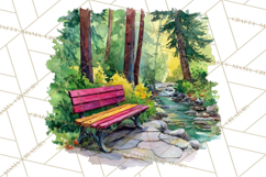 Watercolor Inspirational Landscapes, Sublimation Designs Product Image 5