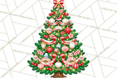 Christmas Tree World Travel Clipart PNG Product Image 3