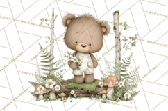 Pacific Northwest Teddy Bear Woodland Clipart Product Image 5