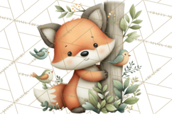 Cute Hiking Woodland Animals Adventure Clipart PNG Product Image 5