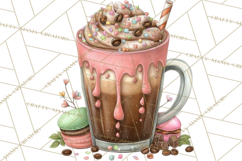 Coffee and Chocolate Clipart PNG Cafe Drinks Dessert Art Product Image 5