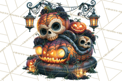 Gothic Halloween Carnival Clipart Haunted Circus PNG Product Image 2
