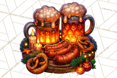 German Christmas Beer Fest Gingerbread PNG Clipart Product Image 2