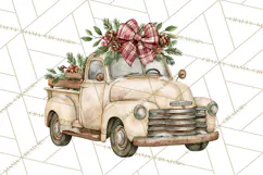 Vintage Truck Christmas PNG Product Image 2