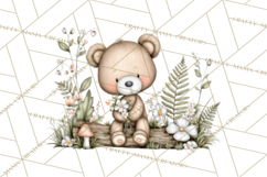 Pacific Northwest Teddy Bear Woodland Clipart Product Image 2