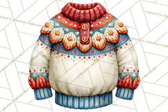 Scandinavian Christmas Market Clipart PNG Illustrations Product Image 3