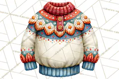 Scandinavian Christmas Market Clipart PNG Illustrations Product Image 3