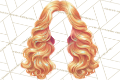 Rainbow Hair Stylist Clipart, Colorful Salon Tools PNG Product Image 2