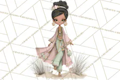 Beach Diva Summer Girls PNG Beach Glam Clipart Product Image 2