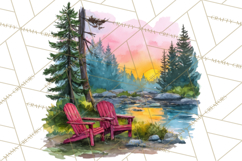 Watercolor Inspirational Landscapes, Sublimation Designs Product Image 2