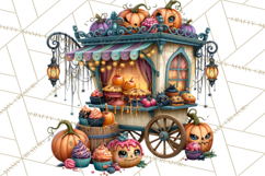 Gothic Halloween Carnival Clipart Haunted Circus PNG Product Image 3