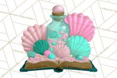 Beach Reading Clipart Coastal Book PNG Graphics Product Image 2