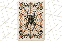 Halloween Mahjong Clipart, Spooky Mahjong Tiles PNG, Gothic Product Image 3