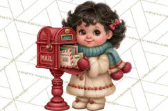 Christmas Mailroom Clipart, North Pole Santa Mail PNG Product Image 3
