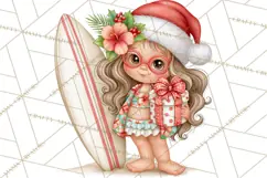 Christmas Characters PNG, Tropical Christmas Clipart Product Image 3