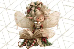 Christmas Fairy Clipart PNG, Whimsical Christmas Fairies Product Image 3