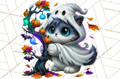 Cute Ghost Dogs And Cats Halloween PNG Clipart Product Image 4