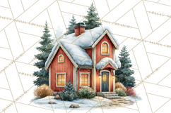 Scandinavian Christmas Market Clipart PNG Illustrations Product Image 4