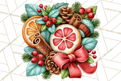 Christmas Cocktail Bar Clipart PNG Elements Product Image 4
