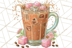 Coffee and Chocolate Clipart PNG Cafe Drinks Dessert Art Product Image 3