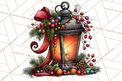 Christmas Wine Night Clipart PNG, Alcohol Christmas Png Product Image 4