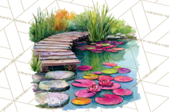 Watercolor Inspirational Landscapes, Sublimation Designs Product Image 3