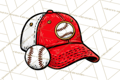 Baseball Mom Clipart PNG with Baseball Gear, Baseball Mama Product Image 3