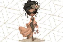 Beach Diva Summer Girls PNG Beach Glam Clipart Product Image 3