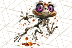 Animal Skeleton Halloween PNG Clipart Set Product Image 4