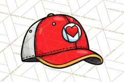 Baseball Mom Clipart PNG with Baseball Gear, Baseball Mama Product Image 4