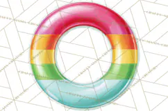 Summer Pool Party Clipart PNG, Rainbow Summer Png Designs Product Image 4