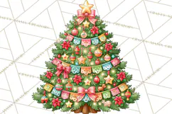 Christmas Tree World Travel Clipart PNG Product Image 2